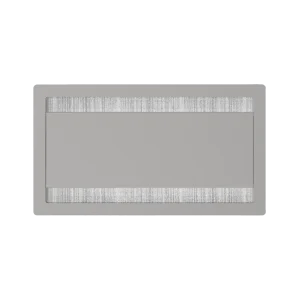 Passacavi per scrivanie rettangolare con apertura basculante H 20 L 263 l 148 mm