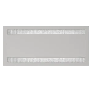 Passacavi per scrivanie rettangolare con apertura basculante H 20 L 316 l 148 mm