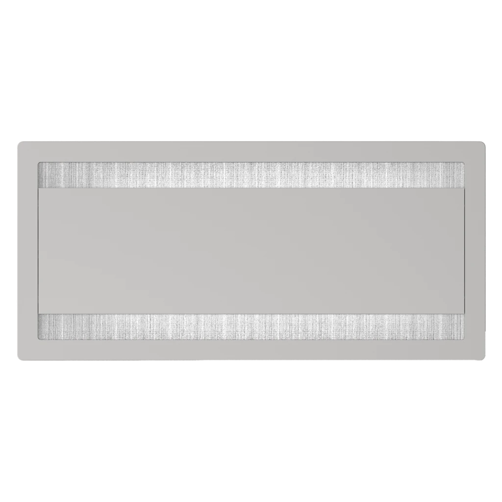 Passacavi per scrivanie rettangolare con apertura basculante H 20 L 316 l 148 mm