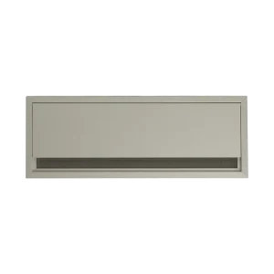 Passacavi per scrivanie rettangolare in alluminio H 25 L 120 l 320 mm