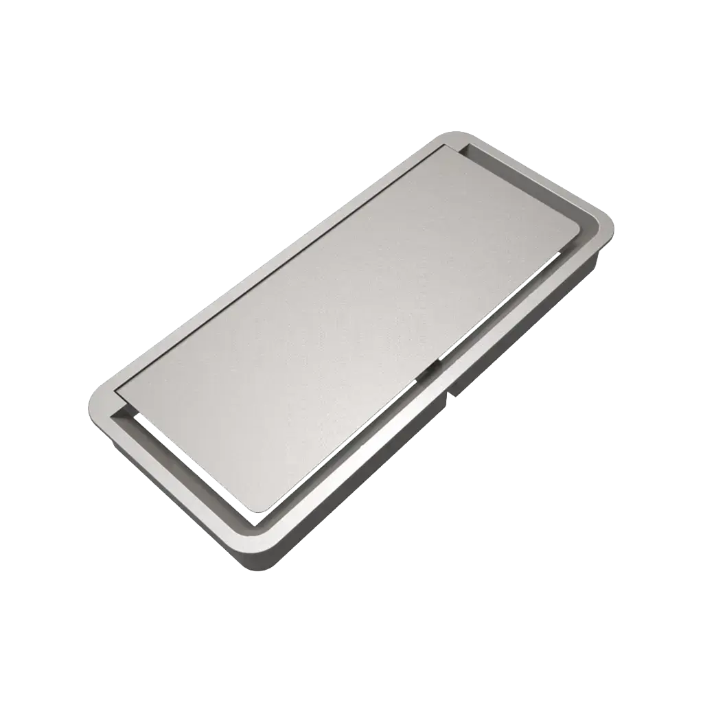 Passacavi per scrivanie rettangolare H 25 L 120 l 260 mm