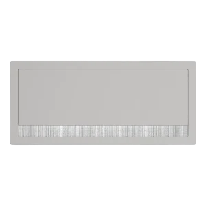 Passacavi per scrivanie rettangolare con chiusura ammortizzata H 20 L 316 l 148 mm