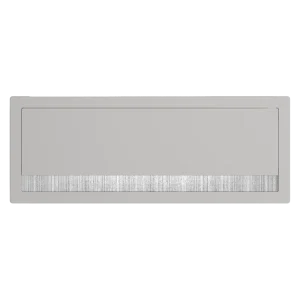 Passacavi per scrivanie rettangolare con chiusura ammortizzata H 20 L 316 l 121 mm