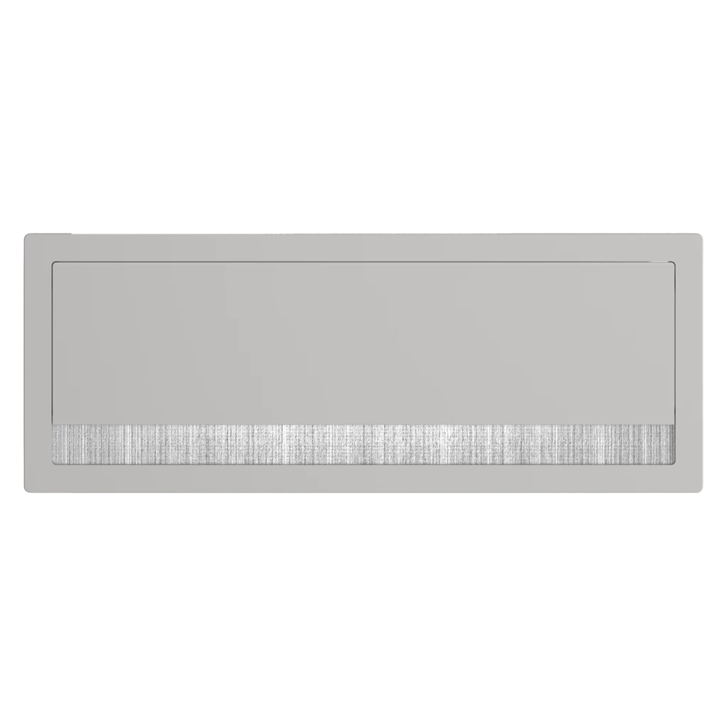 Passacavi per scrivanie rettangolare con chiusura ammortizzata H 20 L 316 l 121 mm