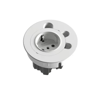 multipresa da incasso 1 presa tipo p30 3 passaggi cavo bianco