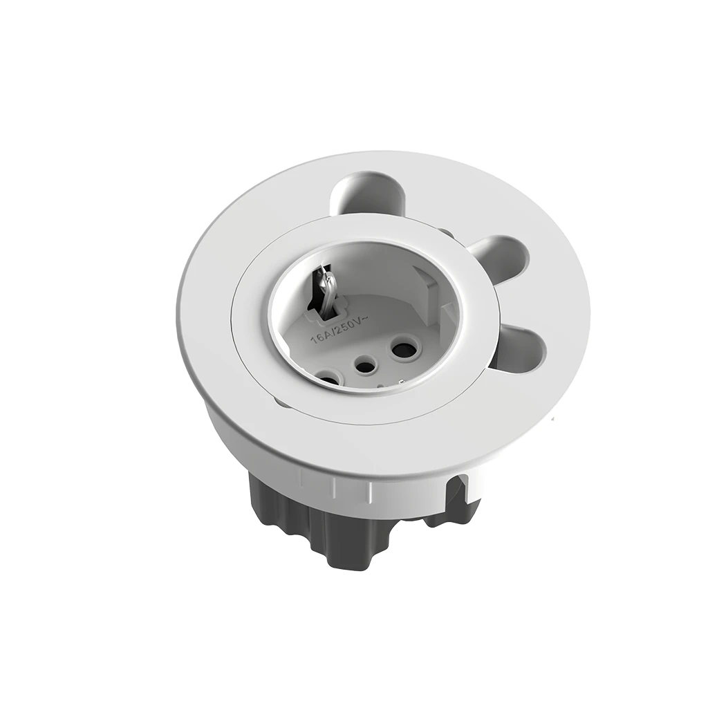 multipresa da incasso 1 presa tipo p30 3 passaggi cavo bianco