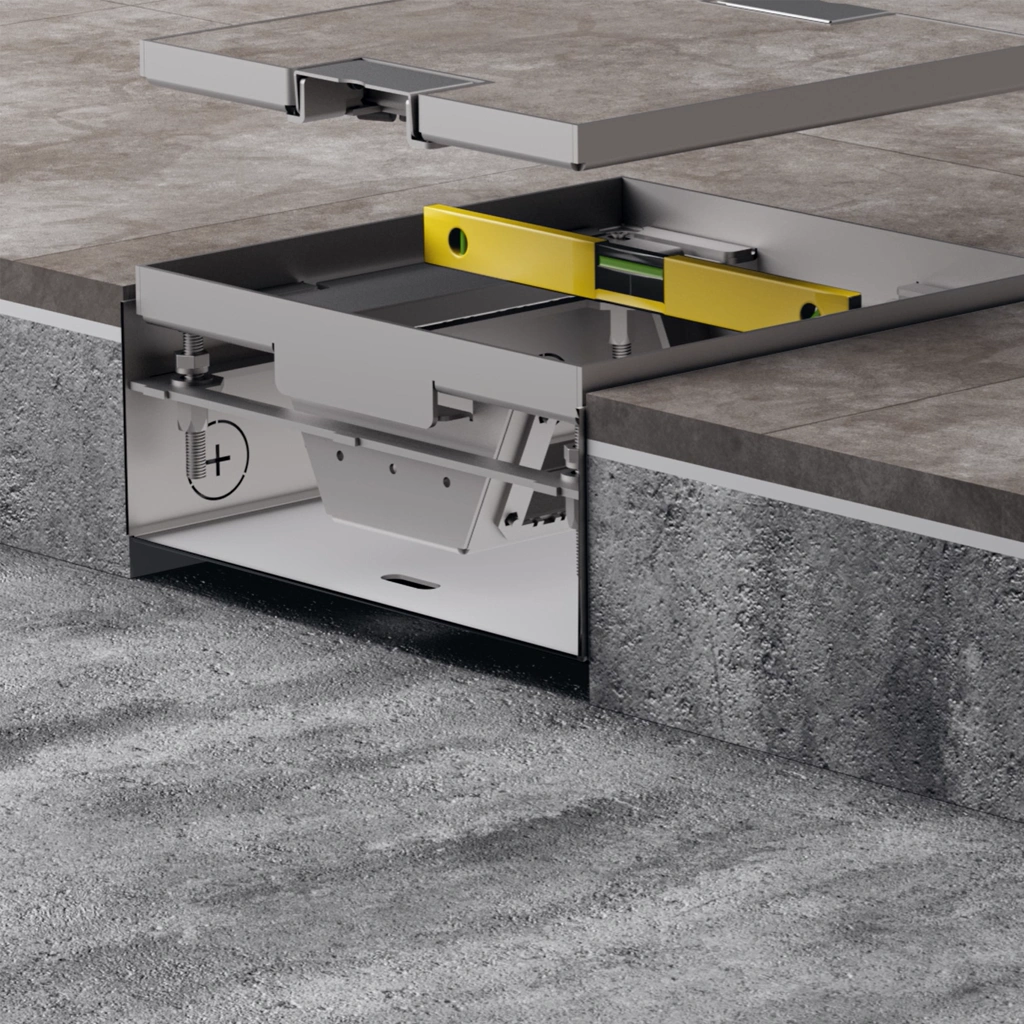 torretta a scomparsa per pavimenti massetto 150x150 cm - immagine 5