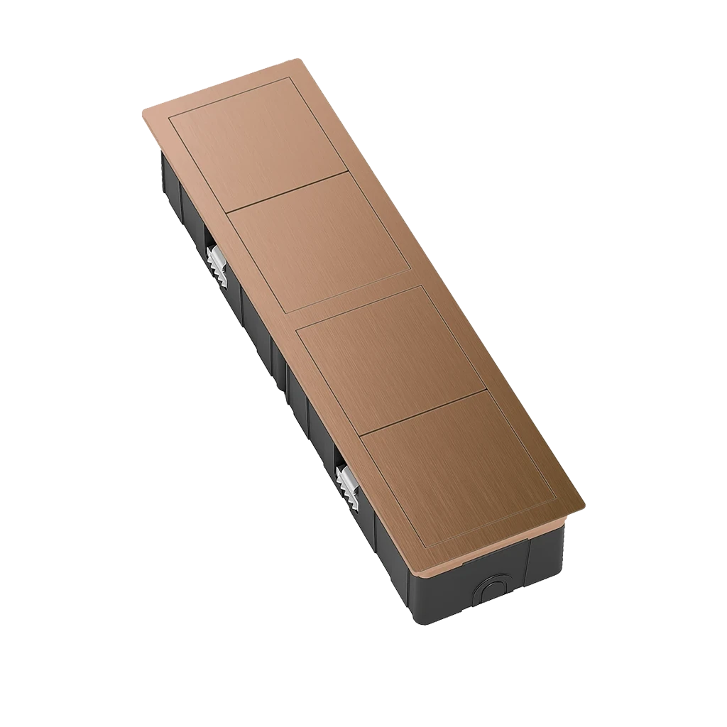 Multipresa a scomparsa rettangolare con 1 presa tipo Francia (E), USB tipo A, 1 USB tipo C e cavo di alimentazione 2 m con spina elettrica separata - immagine 12