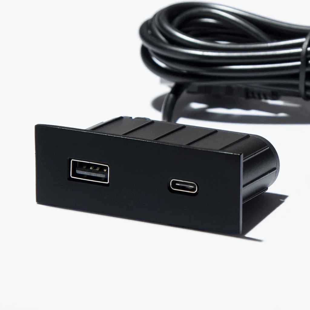 Multipresa da incasso rettangolare in zama con USB tipo A, USB tipo C e spina muro - immagine 3