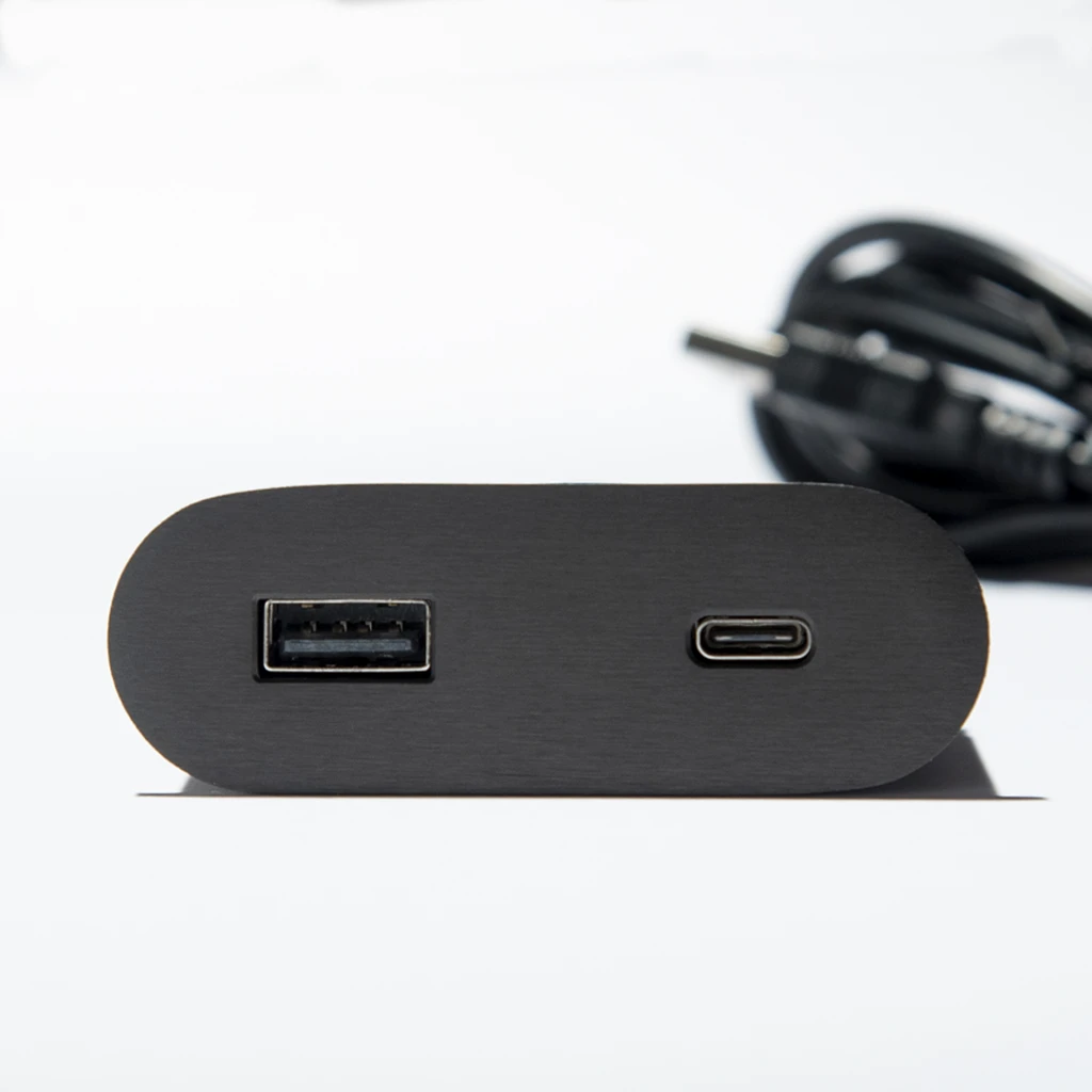 Multipresa da incasso ovale in zama con USB tipo A, USB tipo C e spina muro - immagine 12