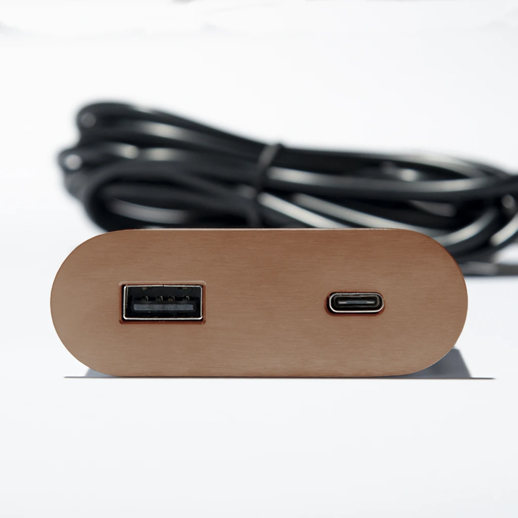 Multipresa da incasso ovale in zama con USB tipo A, USB tipo C e spina muro - immagine 15