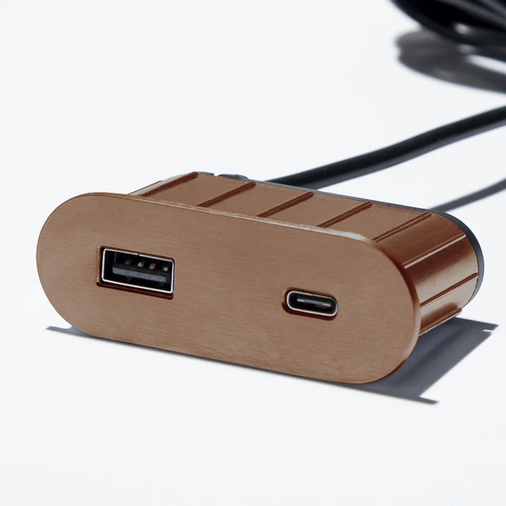 Multipresa da incasso ovale in zama con USB tipo A, USB tipo C e spina muro - immagine 16