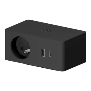 Multipresa con 1 presa tipo Francia (E), 1 USB tipo A, 1 USB tipo C e Caricatore Wireless