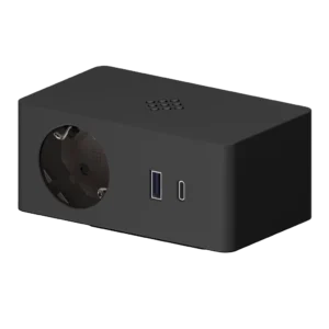 Multipresa con 1 presa Schuko, 1 USB tipo A, 1 USB tipo C e Caricatore Wireless
