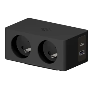 Multipresa con 2 prese tipo Francia (E), 1 USB tipo A, 1 USB tipo C
