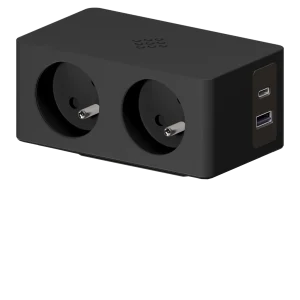 Multipresa con 2 prese tipo Francia (E), 1 USB tipo A, 1 USB tipo C