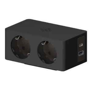Multipresa con 2 prese Schuko, 1 USB tipo A, 1 USB tipo C