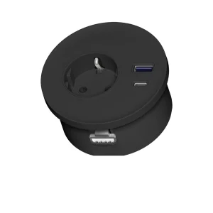 Multipresa da incasso con 1 presa Schuko, 1 USB tipo A, 1 USB tipo C