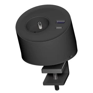 Multipresa stand-alone con morsetto di fissaggio | 1 presa tipo Francia (E), 1 USB tipo A, 1 USB tipo C