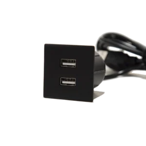 Presa USB da incasso quadrata in zama con 2 porte USB tipo A