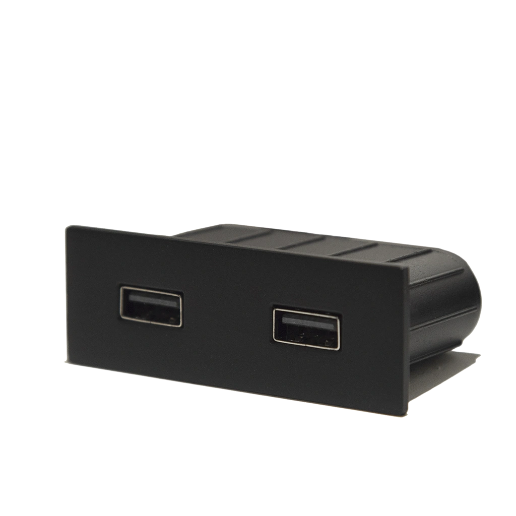 Presa USB da incasso rettangolare in zama con 2 porte USB tipo A
