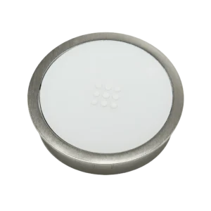 Caricatore wireless Qi da incasso 15W con cavo 2m e spina EU, Disco Bianco